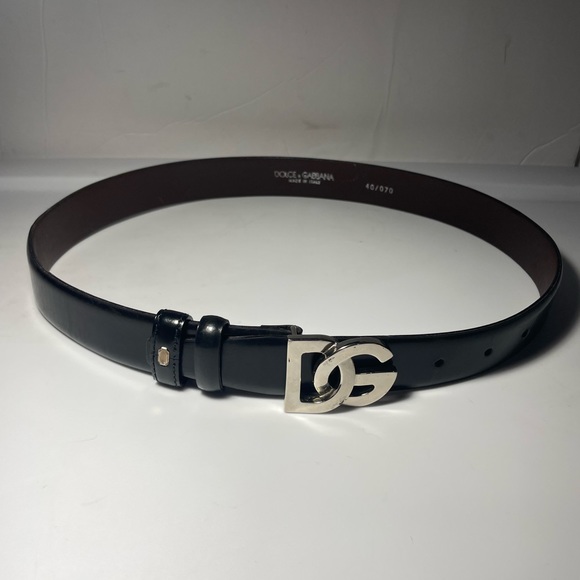 DOLCE  GABANA patent leather belt - Black DOLCE GABANA size 40